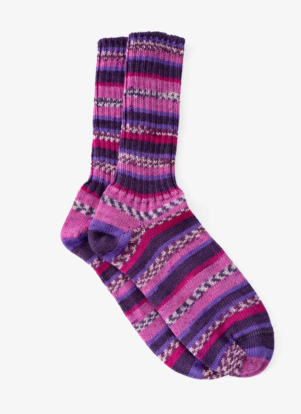 Set of 3 Ladies Fair Isle Socks